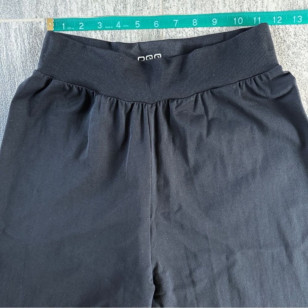 EUC OQQ Black High Waist Wide Leg Athleisure Pants Trendy Stylish Relaxed Small - Picture 7 of 13